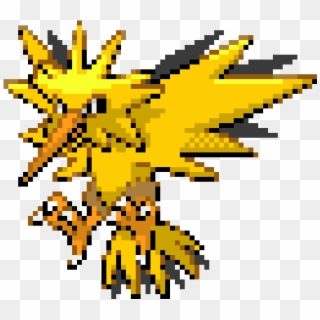 Zapdos - Pixel Art Pokemon Zapdos, HD Png Download