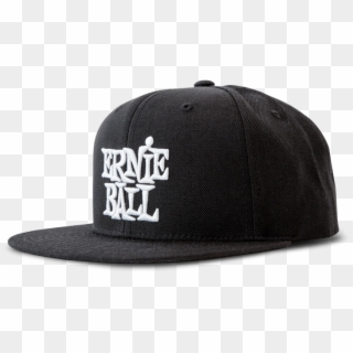 Black With White Stacked Ernie Ball Logo Hat Front - Hat, HD Png ...