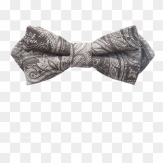 Grey Paisley Bow Tie, HD Png Download Grey Paisley Bow Tie, HD Png Download