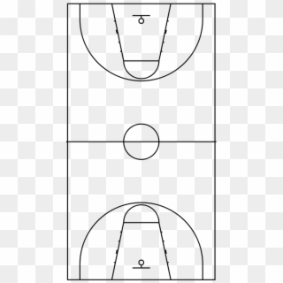 Basketball Court Dimensions No Label - Diagram Of Layup In Basketball ...
