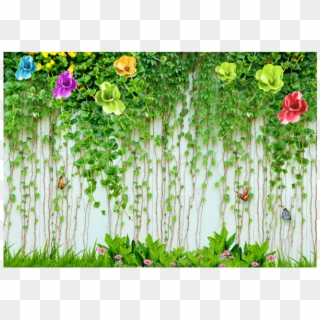 Custom Flower Vine Sliding Door Stickers Wardrobe Stickers - Studio 3 Background Hd, HD Png Download