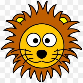 Cartoon - Lion Face Drawing Cartoon, HD Png Download - 5148x4912