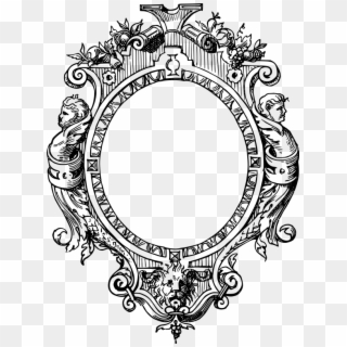 Ornate Frame Png - Decorative Frames Png Black And White, Transparent ...