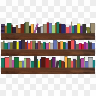 Bookshelf Clipart Png Bookshelves Clipart Transparent Png 2400x1342 Pinpng