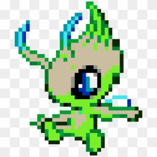 Celebi - Pixel Art Pokemon Celebi, HD Png Download