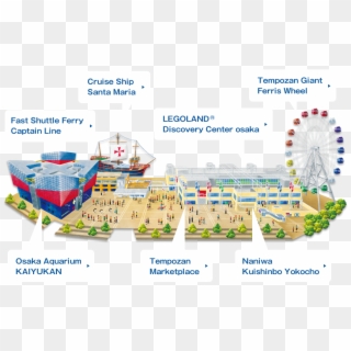 Amusement Complex Tempozan Harbor Village Tempozan Harbor Village Osaka Hd Png Download 4x544 Pinpng