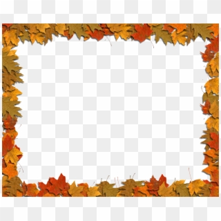 Autumn Leaf Color Clip Art - Transparent Fall Leaf Border, HD Png ...