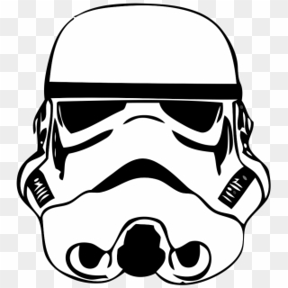 Drawn Helmet Stormtrooper - Stormtrooper Helmet Coloring Page, Hd Png 