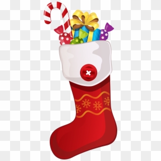 Christmas Stocking With Candy Canes Png Clip Art - Christmas Socks ...