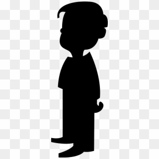 Little Boy Silhouette Clip Art - Silhouette Of A Boy, HD Png Download