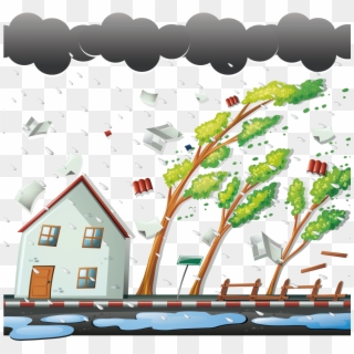 Thunderstorm Wind Clip Art - Clip Art Thunder Storm, HD Png Download ...