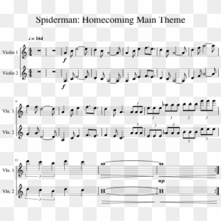 Spiderman Homecoming Theme Follow The Drinking Gourd Sheet Music Hd Png Download 850x1100 923080 Pinpng