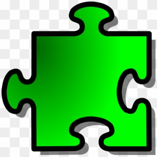 Puzzle Piece Clipart - Green Puzzle Piece Png, Transparent Png ...