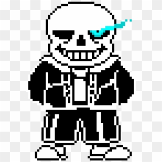 Pixilart - Sans battle sprite by MrLFG