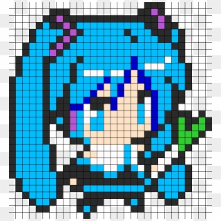 Hatsune Miku Sprite Fuse Bead Perler Bead Pattern / - Hatsune Miku ...